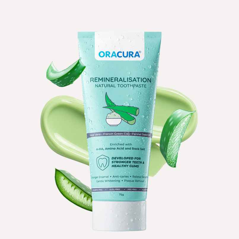 Oracura Remineralisation Natural Toothpaste Aloe Vera