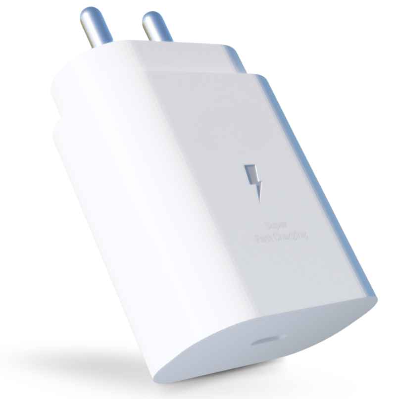 Ailkin 25W C-Type Adapter Compatible with Samsung Galaxy S/A/M/F Series|Super Fast Charger for S23/S22 Ultra/S21/21 Fe/S20+/S20/Note 20/Note 10/M54/M53 5G/M33/M23/A34/A54 5G/A13/F14/F23/F62,White