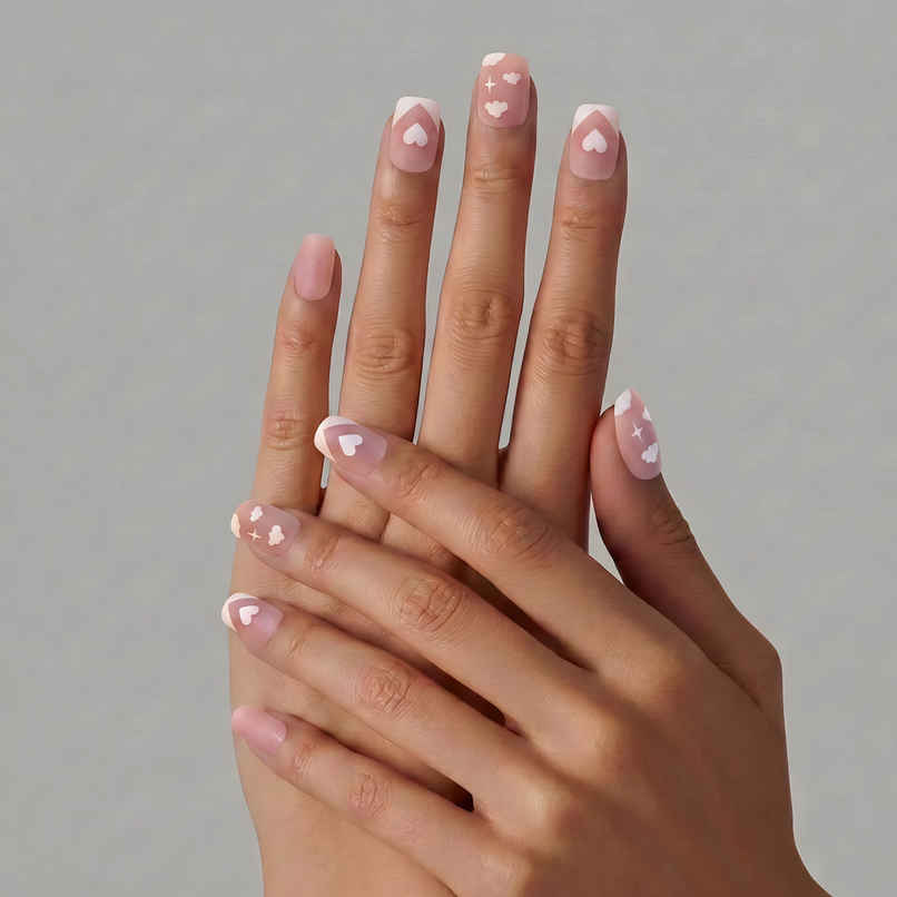 Nailinit Press On Nails Soft Affair | Reusable False Nail Extensions with Glue Tabs Nailinit Press On Nails Soft Affair | Reusable False Nail Extensions with Glue Tabs
