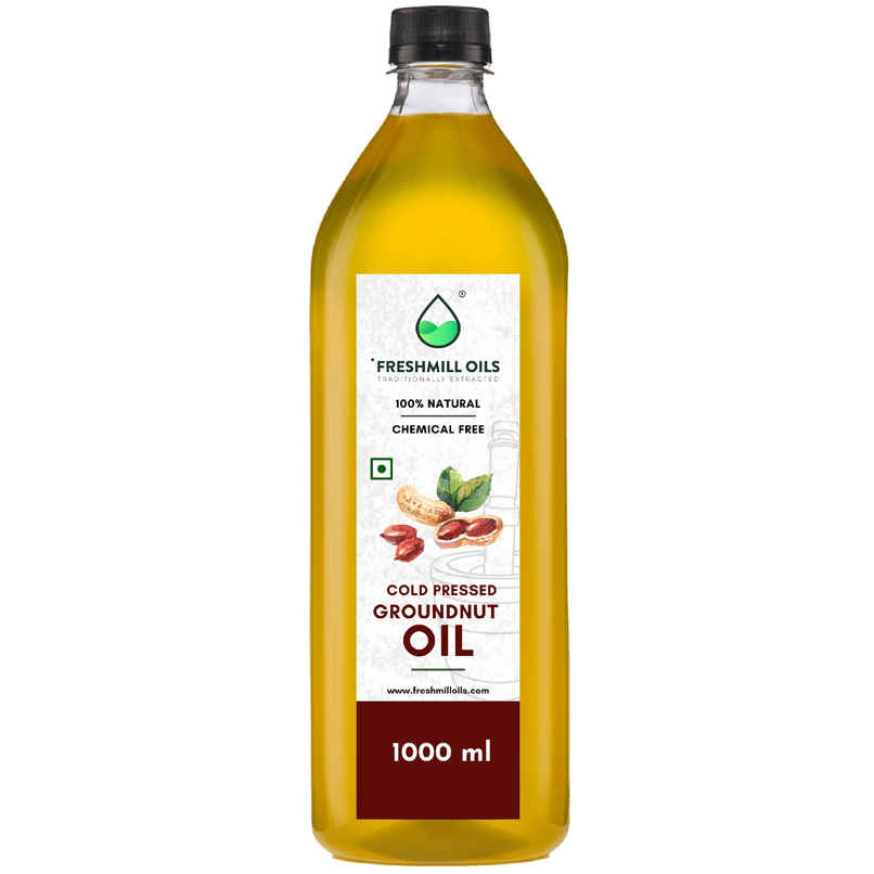 Fresh Mill Oils Groundnut (Peanut) Cold Pressed Oil | Healthy Cooking Oil