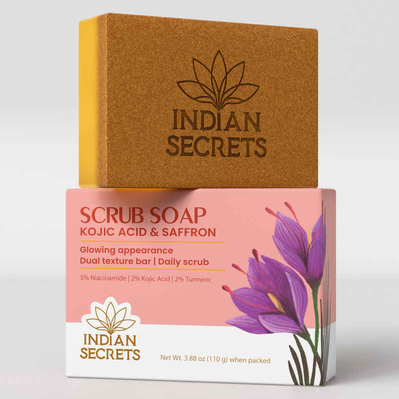 Kojic Acid & Saffron Detan Scrub Soap | Brightens Skin, Removes Tan, Dark Spots & Pigmentation Kojic Acid & Saffron Detan Scrub Soap | Brightens Skin, Removes Tan, Dark Spots & Pigmentation