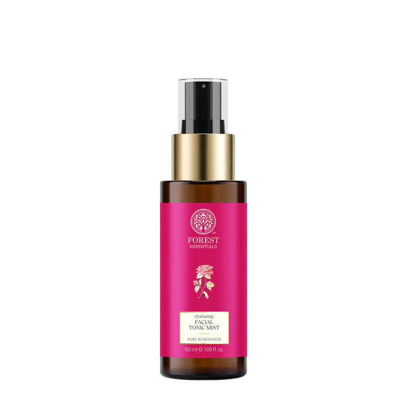 Forest Essentials Facial Tonic Mist Pure Rosewater | Travel Size Hydrating Toner Forest Essentials Facial Tonic Mist Pure Rosewater | Travel Size Hydrating Toner