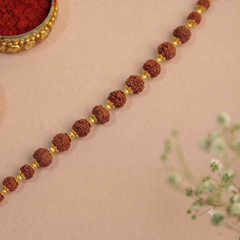Bracelet Rakhi | Rudraksha | Pack of 1 | The Stone Aisle Bracelet Rakhi | Rudraksha | Pack of 1 | The Stone Aisle