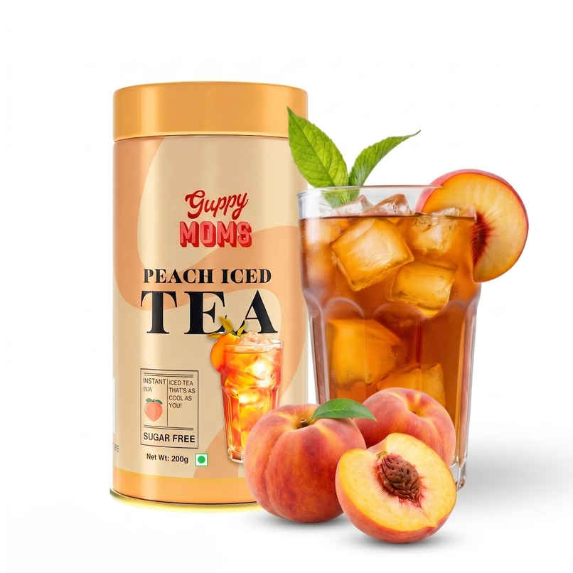 Guppy Moms Sugar Free Peach Iced Tea