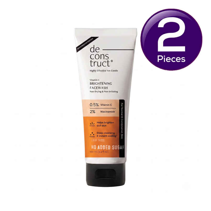 Deconstruct Vitamin C Brightening Face Wash | 0.5% Vitamin C + 2% Niacinamide Combo Deconstruct Vitamin C Brightening Face Wash | 0.5% Vitamin C + 2% Niacinamide Combo