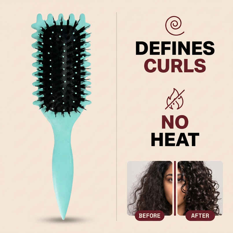Gleva Curl Defining Hair Brush | Light Blue Gleva Curl Defining Hair Brush | Light Blue