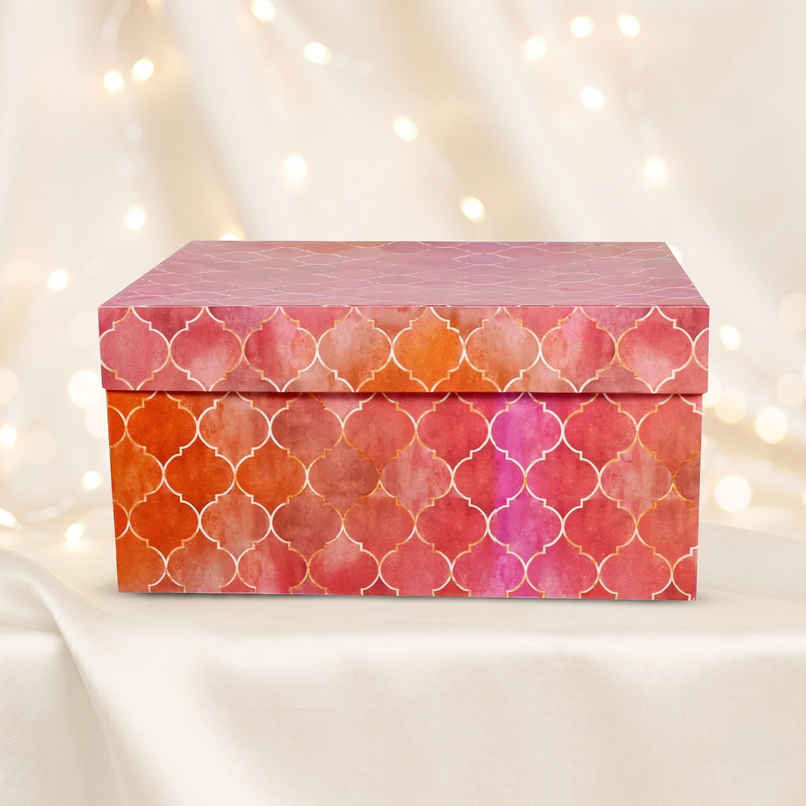 Itsy Bitsy Gift Box Moroccan Trellis Rosy Shimmer L25.5 x W20.5 x D11cm Itsy Bitsy Gift Box Moroccan Trellis Rosy Shimmer L25.5 x W20.5 x D11cm