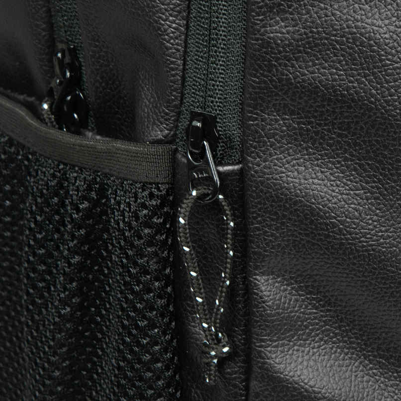 F Gear Unisex Solid Artificial Leather 22 L Laptop Backpack | Black