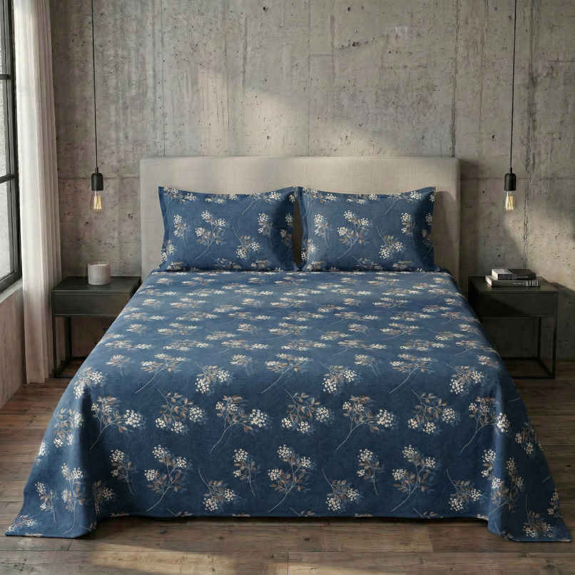 Dream Living 135 GSM King Bedsheet Set |250 x 275 cm| With 2 Pillow Covers