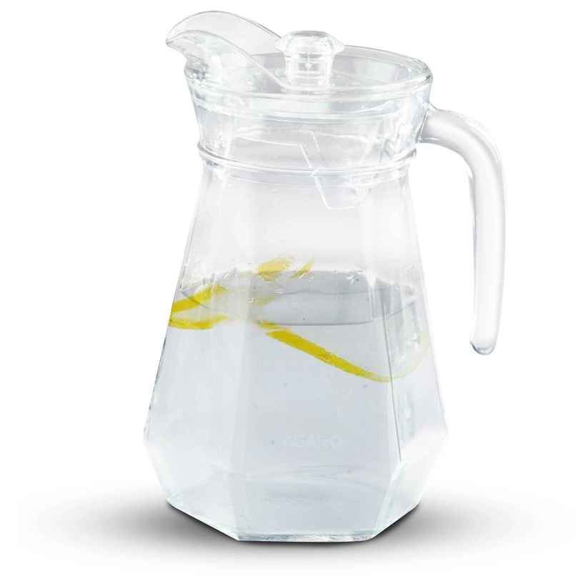Agaro Elegant Glass Jug | Multipurpose Jug, Easy Pour & Strong Handle - 1.3 L Agaro Elegant Glass Jug | Multipurpose Jug, Easy Pour & Strong Handle - 1.3 L