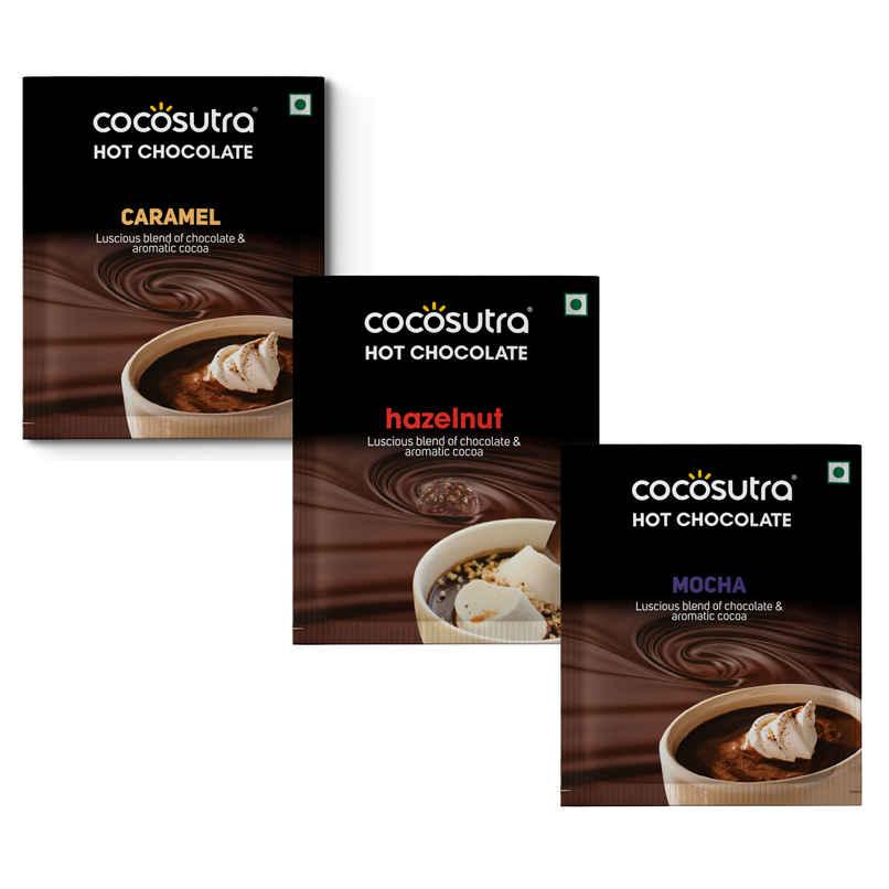 Cocosutra Hot Chocolate | Hazelnut, Mocha, Caramel Cocosutra Hot Chocolate | Hazelnut, Mocha, Caramel