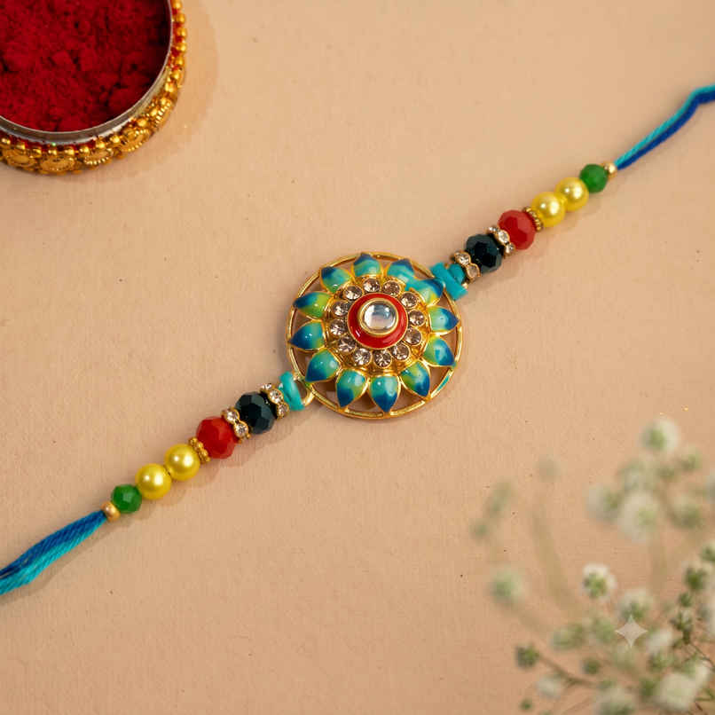 Rakhi for Brother | Studded | Evil Eye | Pack of 1 | Avyaan Rakhi