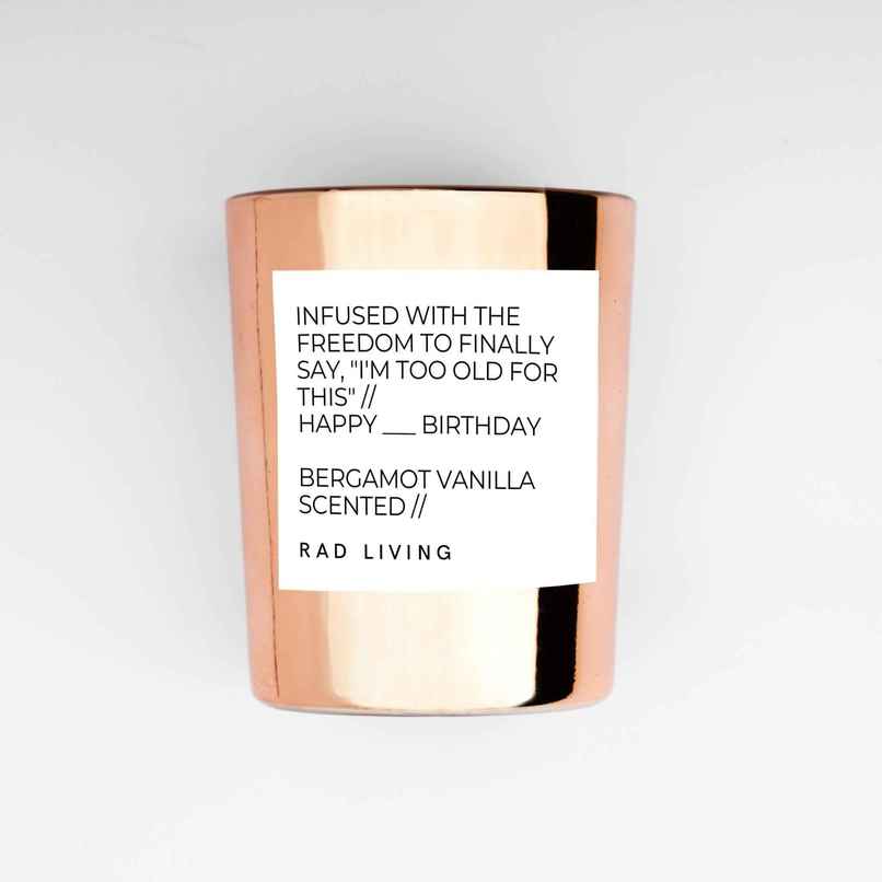 Rad Brands Happy Birthday | Bergamot Vanilla Scented Rad Brands Happy Birthday | Bergamot Vanilla Scented
