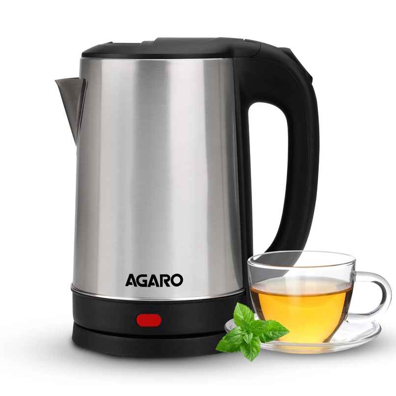 Agaro Sonnet Electric Kettle 1.5 L | 1500W | Stainless Steel Body | Auto Shut Off