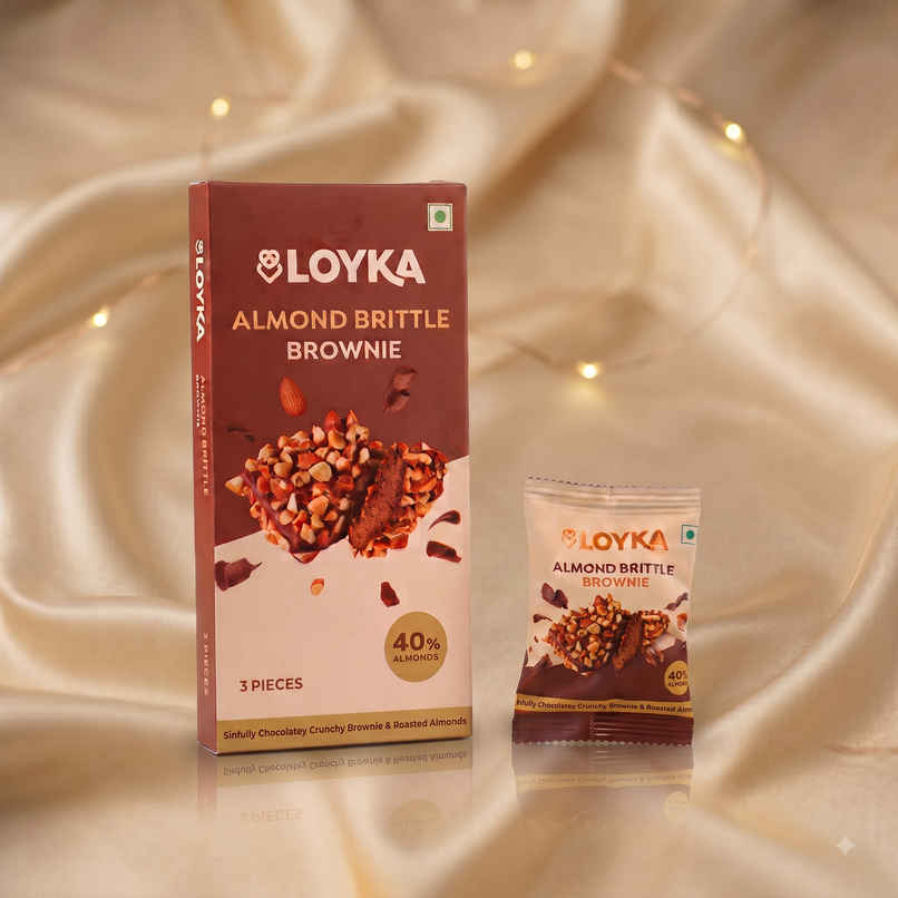 Loyka Almond Brittle Brownie Chocolate Box | 43.5 G Loyka Almond Brittle Brownie Chocolate Box | 43.5 G