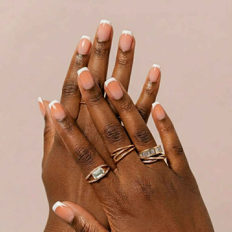 Nailinit Press On Nails Peach Please | Reusable False Nail Extensions with Glue Tabs Nailinit Press On Nails Peach Please | Reusable False Nail Extensions with Glue Tabs
