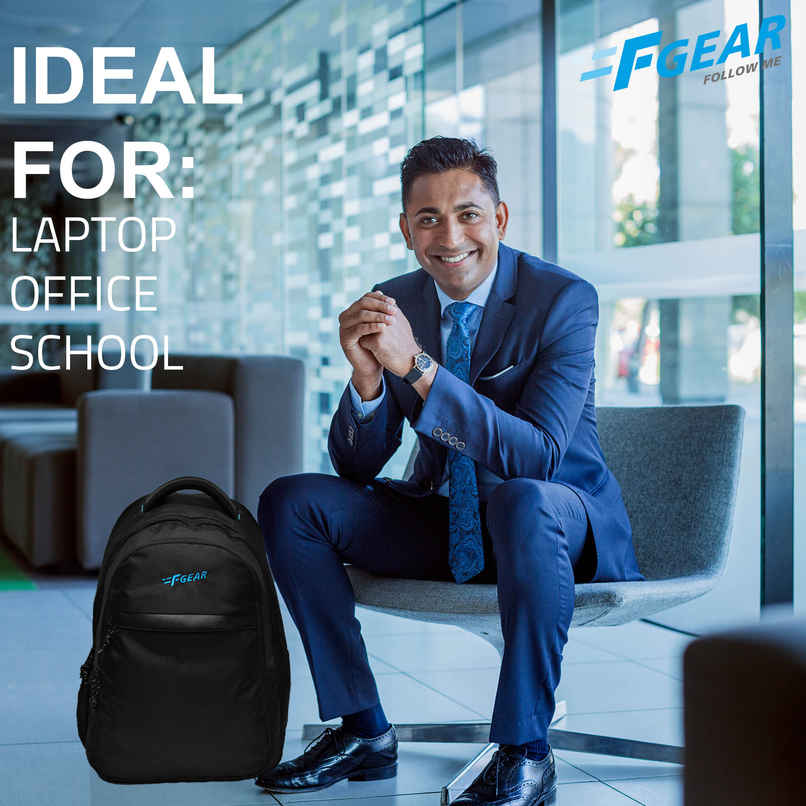 F Gear Bluechip Black 38 L Laptop Backpack | Black
