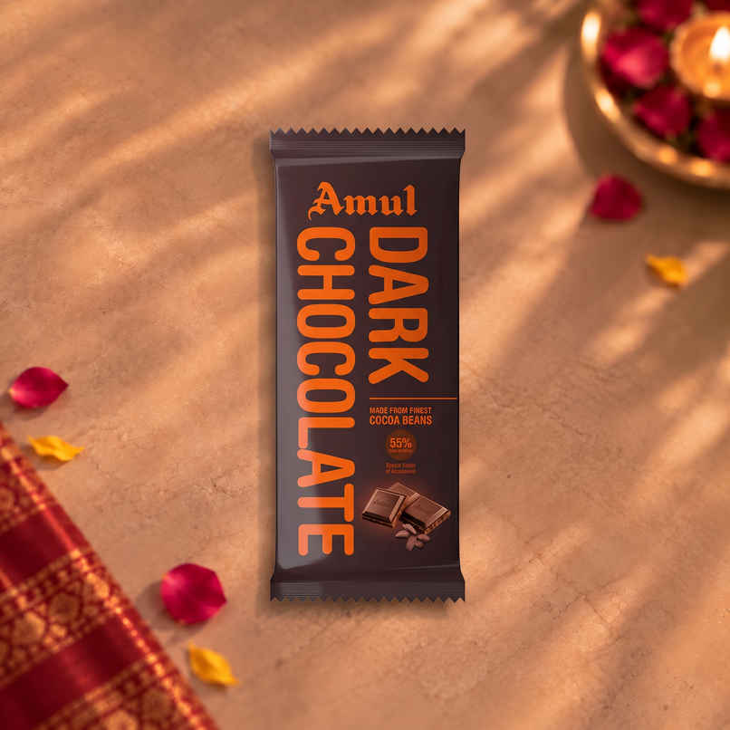Amul 55% Cocoa Dark Chocolate Bar