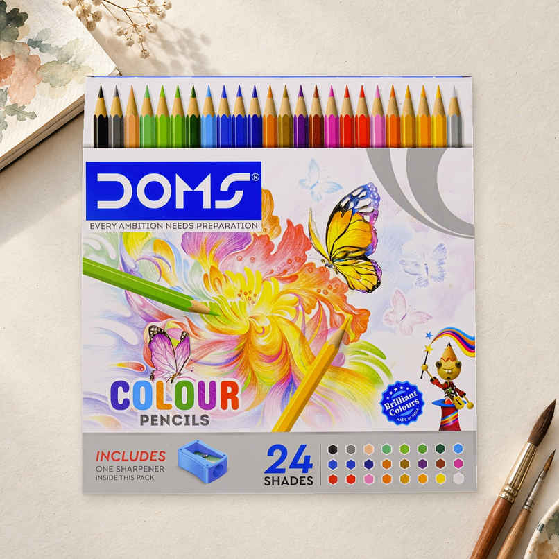 Doms Fsc 24 Shades Colour Pencil
