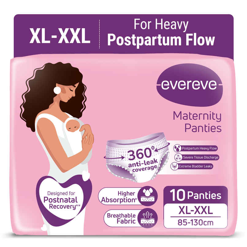 Evereve Maternity Period Panties | 3X Absorbency | Postpartum | XL-XXL Evereve Maternity Period Panties | 3X Absorbency | Postpartum | XL-XXL