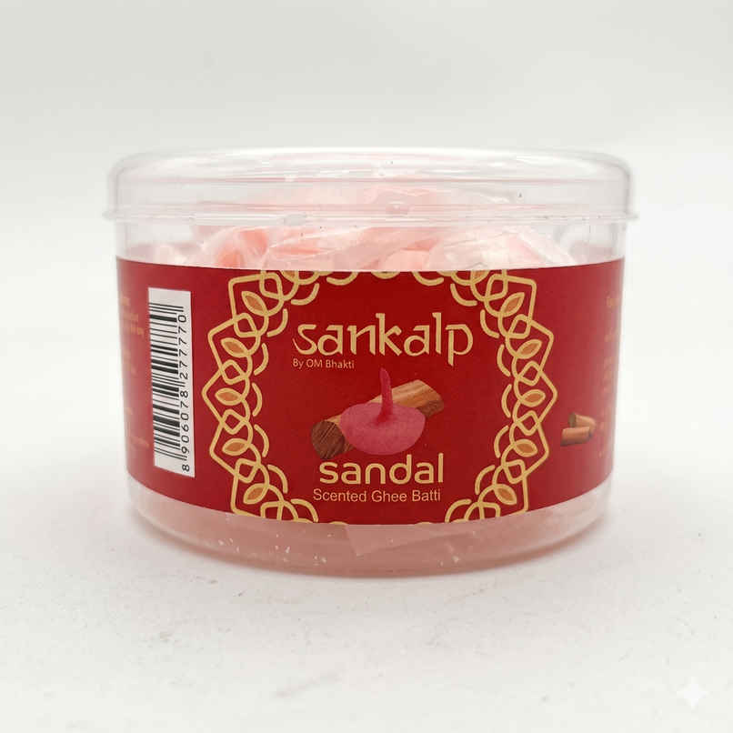 Om Bhakti Sankalp Wick For Diya Scented Ghee Batti - SANDAL Om Bhakti Sankalp Wick For Diya Scented Ghee Batti - SANDAL