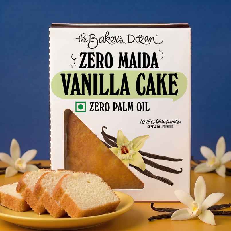 The Baker's Dozen Vanilla Cake Zero Maida | Eggless Cake | Tea Cake | Fruit Cake | Pound Cake
