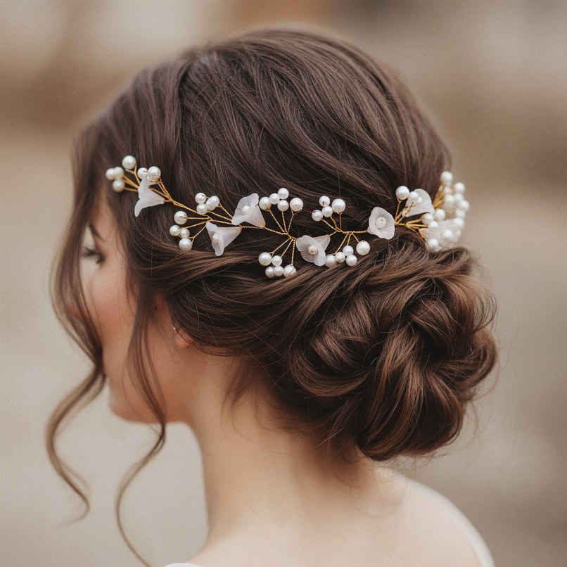 Designer Fancy Hair Accessory - Traditional Indian Jewellery | Oye Happy