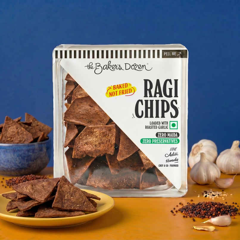 The Baker's Dozen Ragi Chips Zero Maida | High Protein | Baked | Healthy Snacks | Millet Snacks The Baker's Dozen Ragi Chips Zero Maida | High Protein | Baked | Healthy Snacks | Millet Snacks