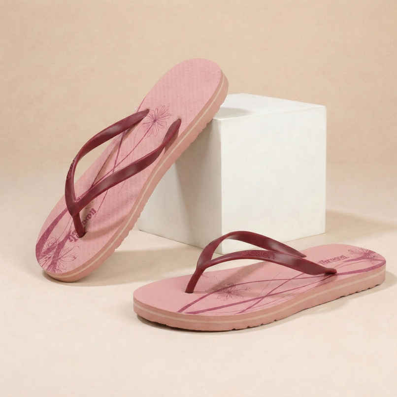 Paragon Women's Lightweight & Waterproof Hawai Slipper | Light Pink - UK 8