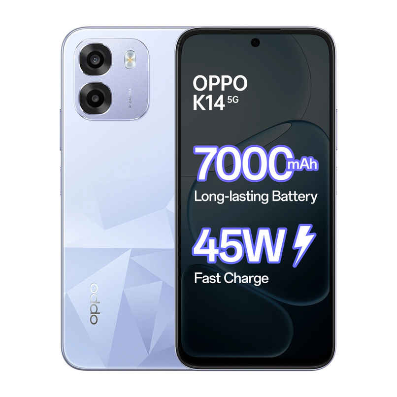 OPPO K14 5G | 6GB RAM, 128GB Storage | Icy Blue