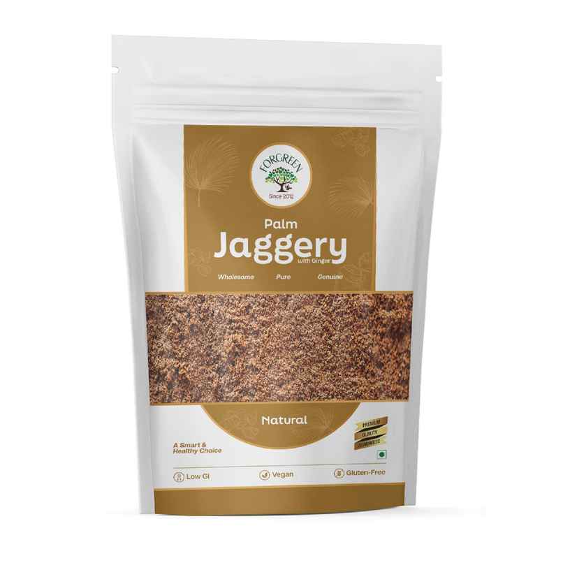 Forgreen Natural Palm Jaggery Powder With Ginger