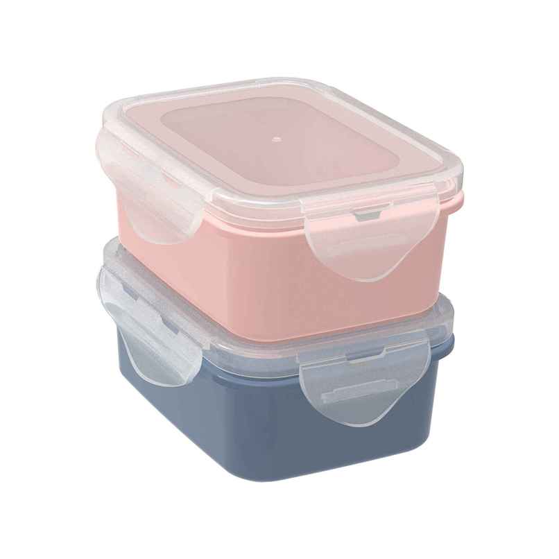 All Time Lock & Safe Storage Container Set Of 2, (500 ml X 2) (Colour May Vary) All Time Lock & Safe Storage Container Set Of 2, (500 ml X 2) (Colour May Vary)