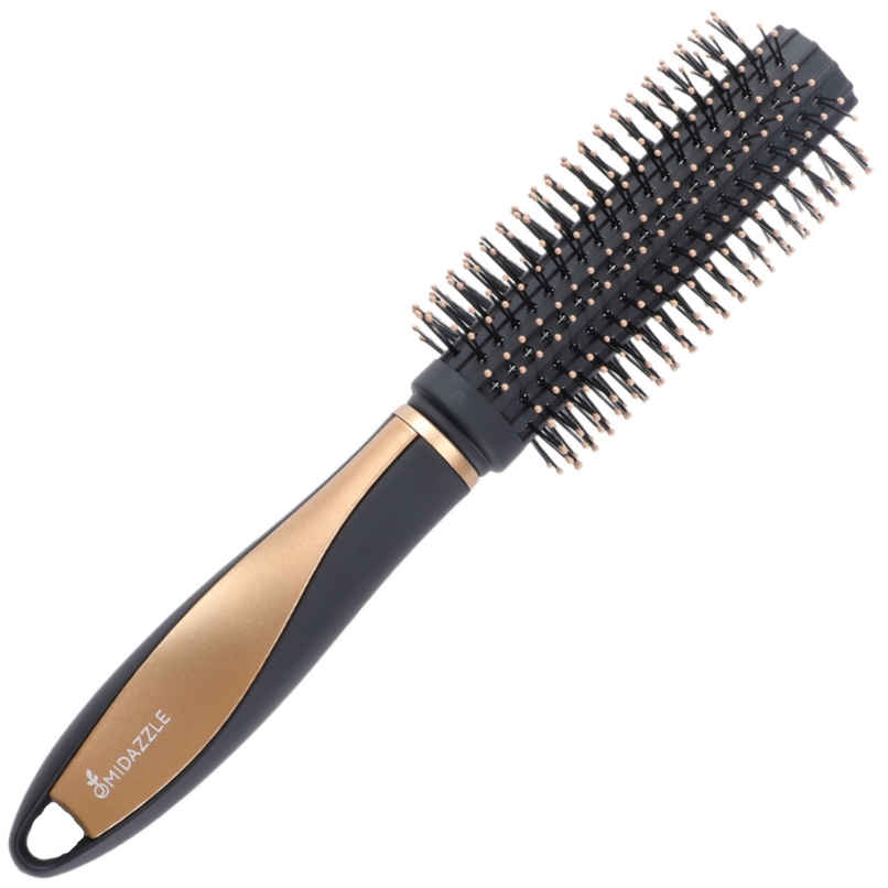 Midazzle Premium Round Black And Gold Hair Brush | MIHB0008 Midazzle Premium Round Black And Gold Hair Brush | MIHB0008