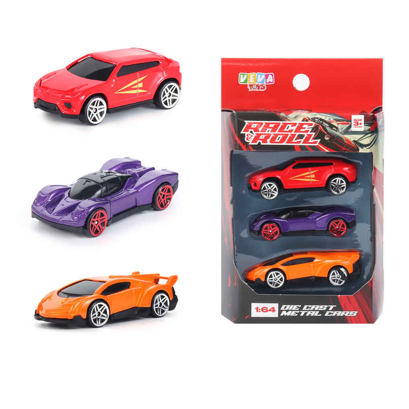 Race N Roll 1:64 Metal Die Cast Car | Lu.hw.lv | Pack of 3