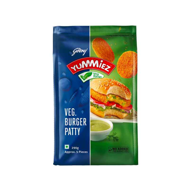 Godrej Yummiez New Veg Burger Patty