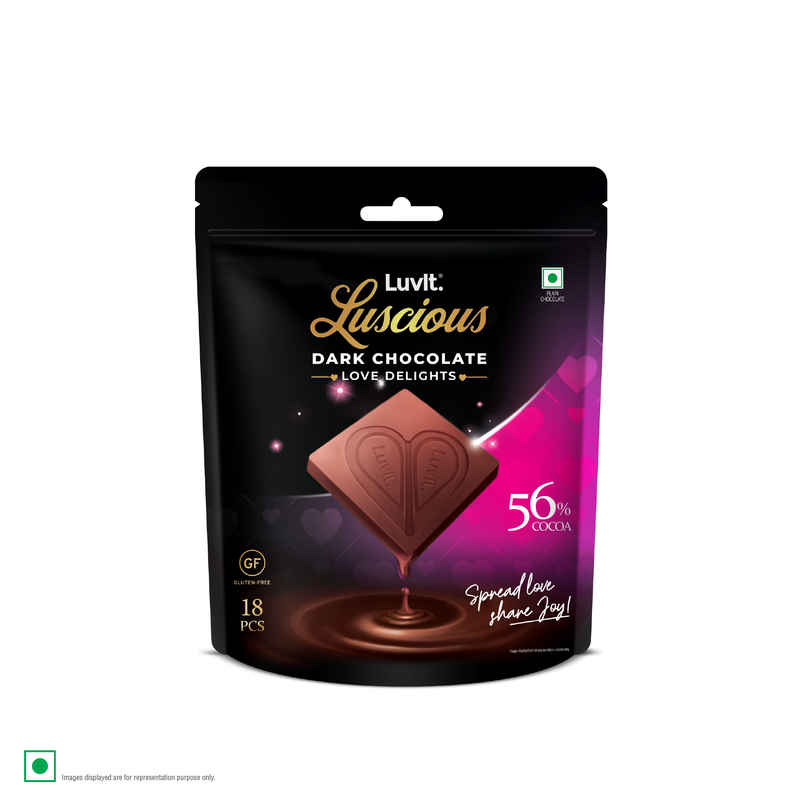 LuvIt Luscious Love Delights Dark Chocolate Bar LuvIt Luscious Love Delights Dark Chocolate Bar