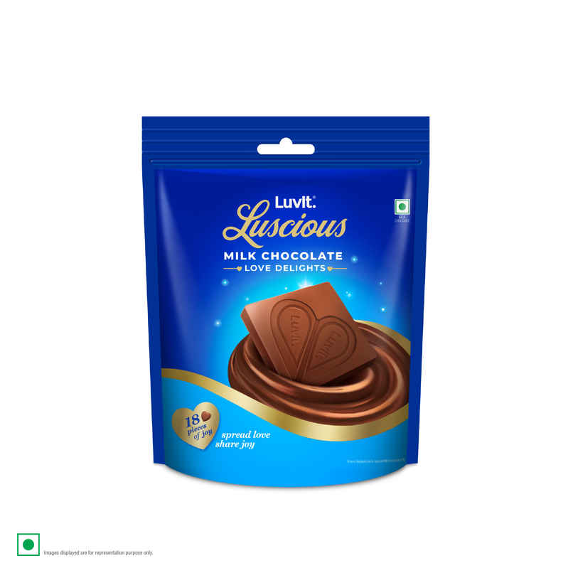 LuvIt Luscious Love Delights Milk Chocolate Bar LuvIt Luscious Love Delights Milk Chocolate Bar