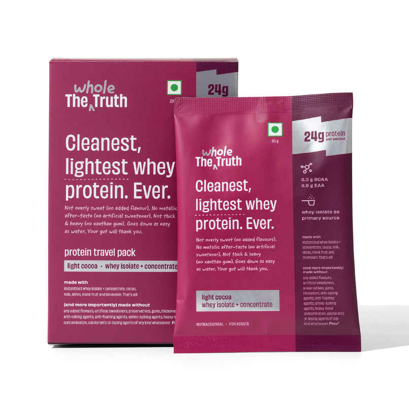 The Whole Truth Light Cocoa Whey 24G Protein Pack of 6