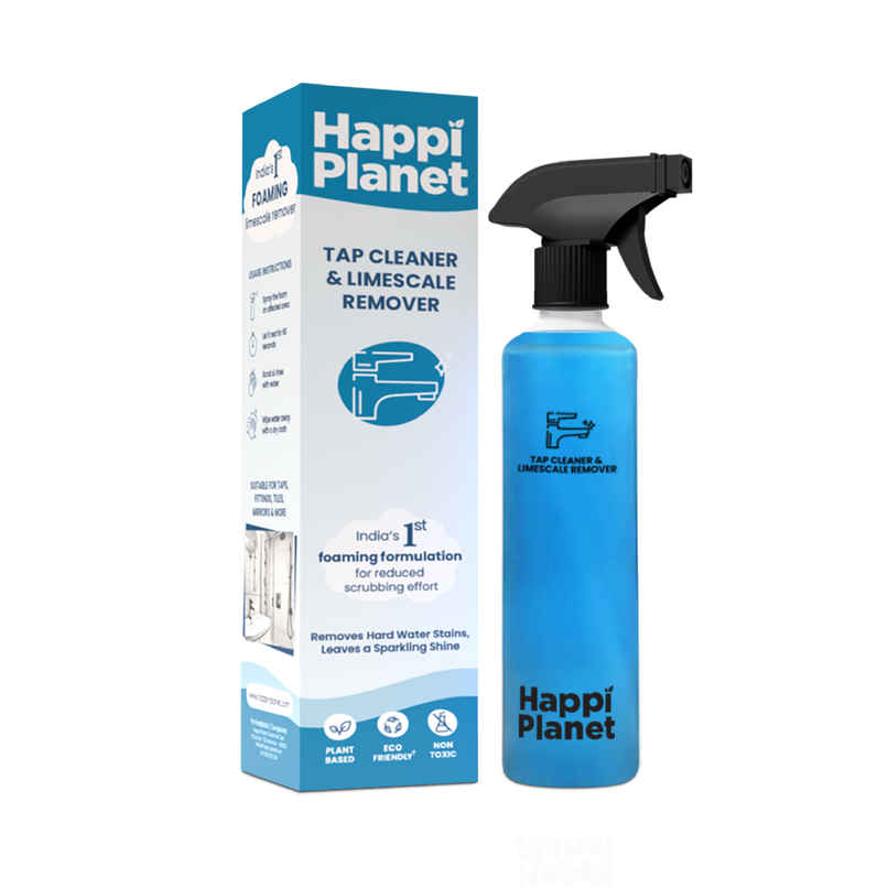 Happi Planet Tap Cleaner & Limescale Remover Spray | All Purpose Cleaner for Bathroom Happi Planet Tap Cleaner & Limescale Remover Spray | All Purpose Cleaner for Bathroom