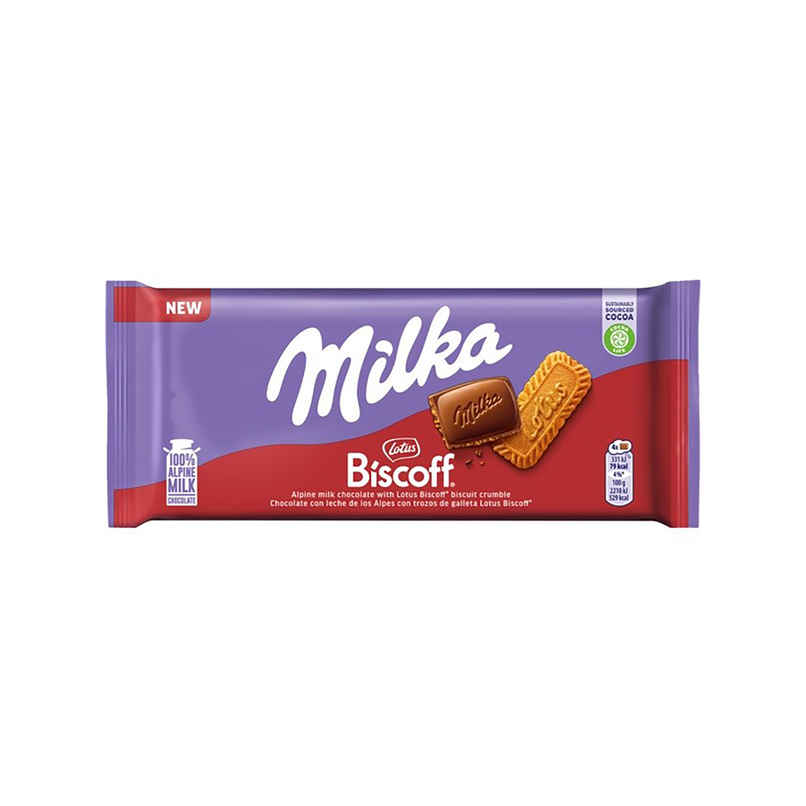 Milka Lotus Biscoff Bar Milka Lotus Biscoff Bar