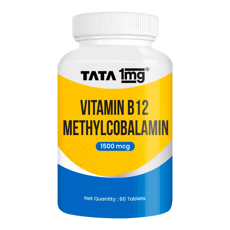 Tata 1mg Vitamin B12 Methylcobalamin 1500mcg Tablet Tata 1mg Vitamin B12 Methylcobalamin 1500mcg Tablet