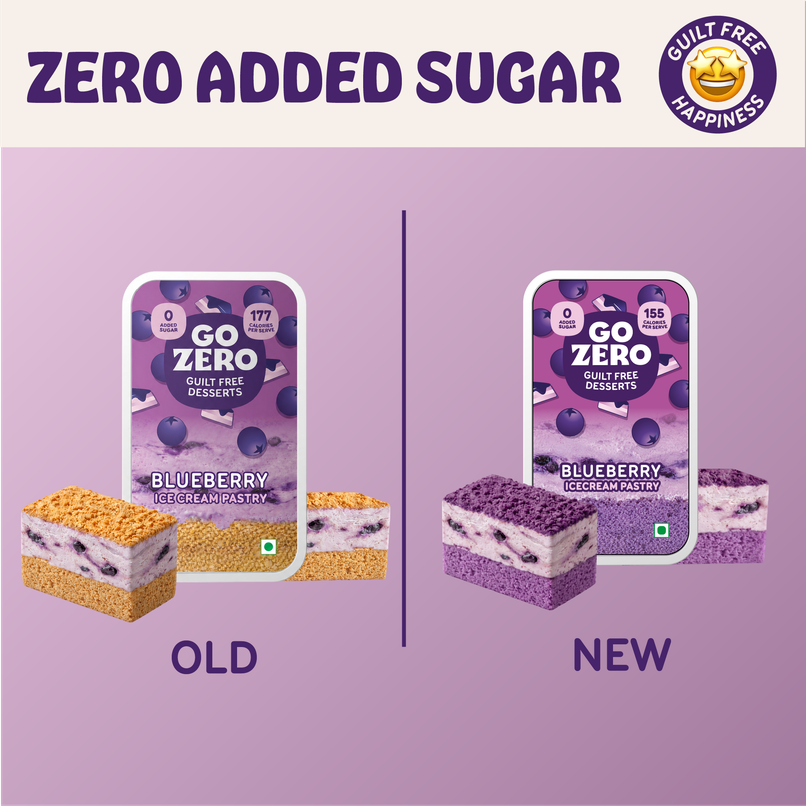 Go Zero Blueberry Guilt Free Ice Cream Pastry Go Zero Blueberry Guilt Free Ice Cream Pastry