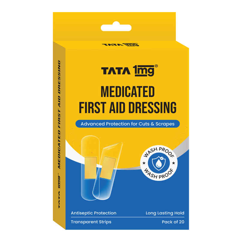Tata 1Mg Medicated First Aid Dressing - Washproof Bandages Tata 1Mg Medicated First Aid Dressing - Washproof Bandages