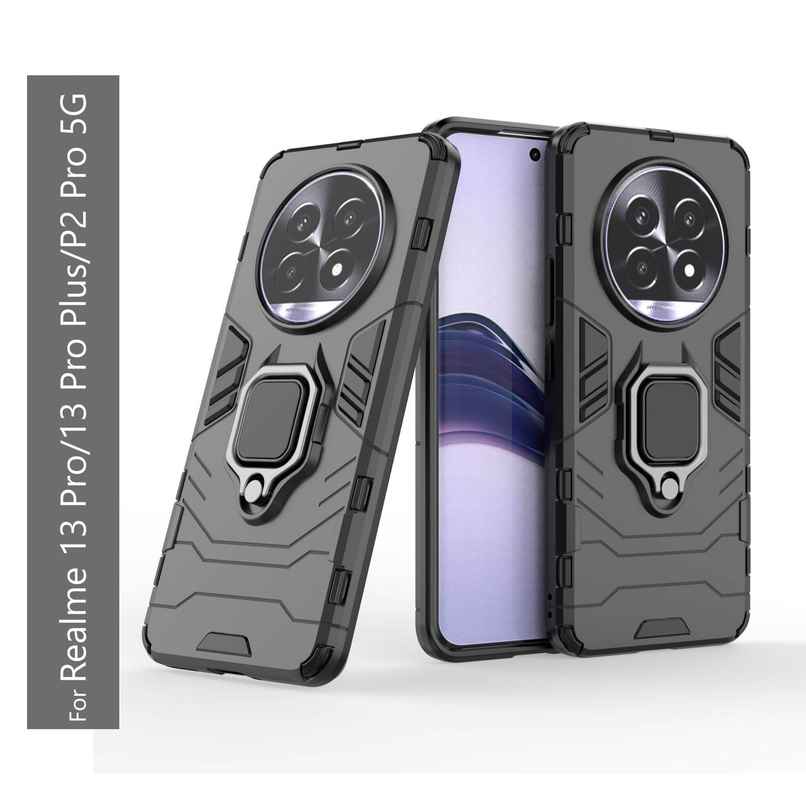 Kwine Case Realme 13 Pro / 13 Pro Plus / P2 Pro 5G Back Cover - Ring Holder Stand Case