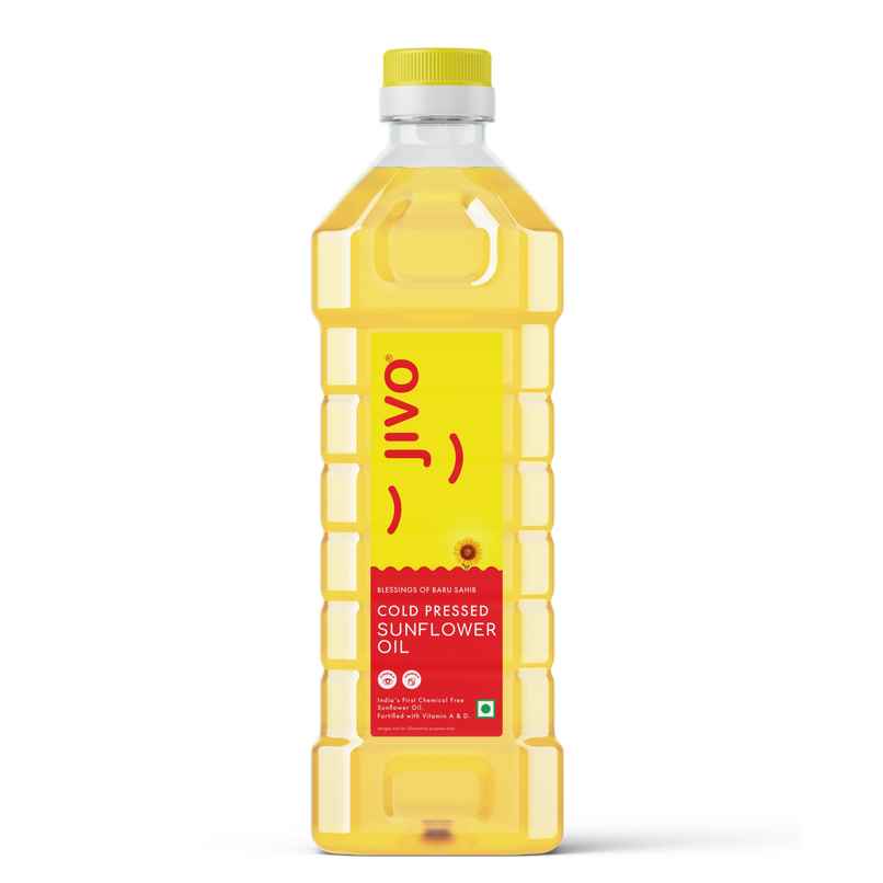 Jivo Sunflower Cold Pressed Oil | Vitamin Fortified Cooking Oil Jivo Sunflower Cold Pressed Oil | Vitamin Fortified Cooking Oil