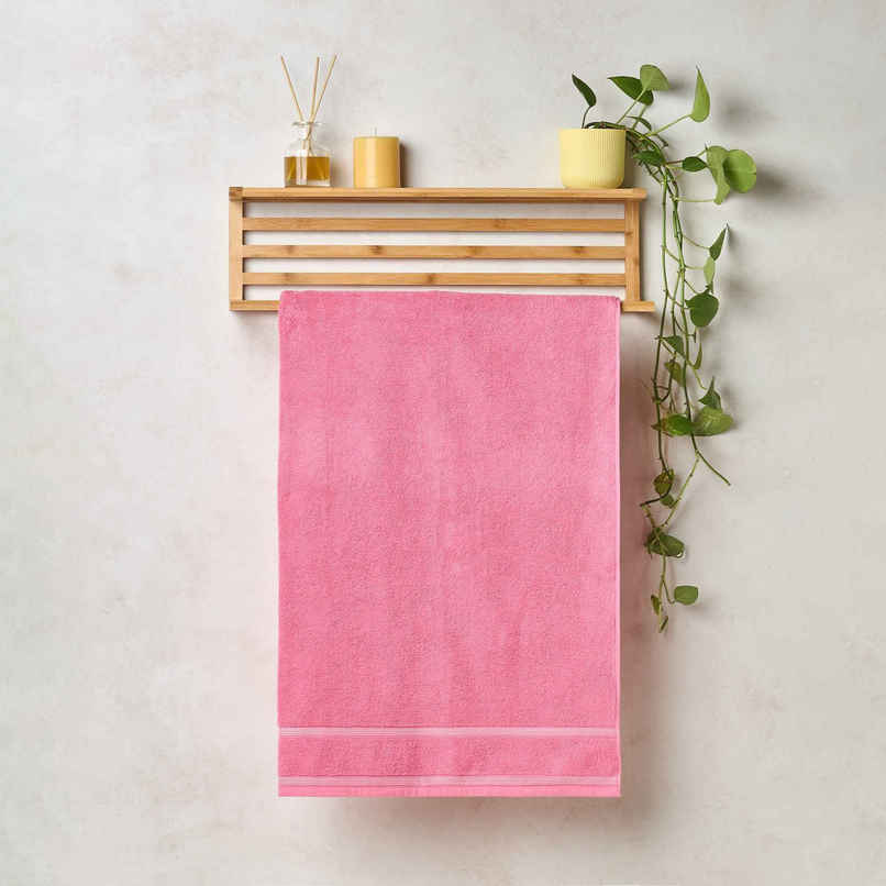 Himeya Zero Twist 350 GSM Cotton Bath Towel | Pink Himeya Zero Twist 350 GSM Cotton Bath Towel | Pink