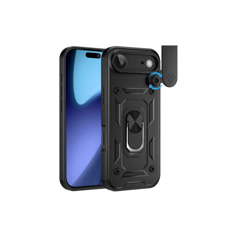 Artistque Case For Iphone 17 Air Back Cover | Ring Stand Armor Cover