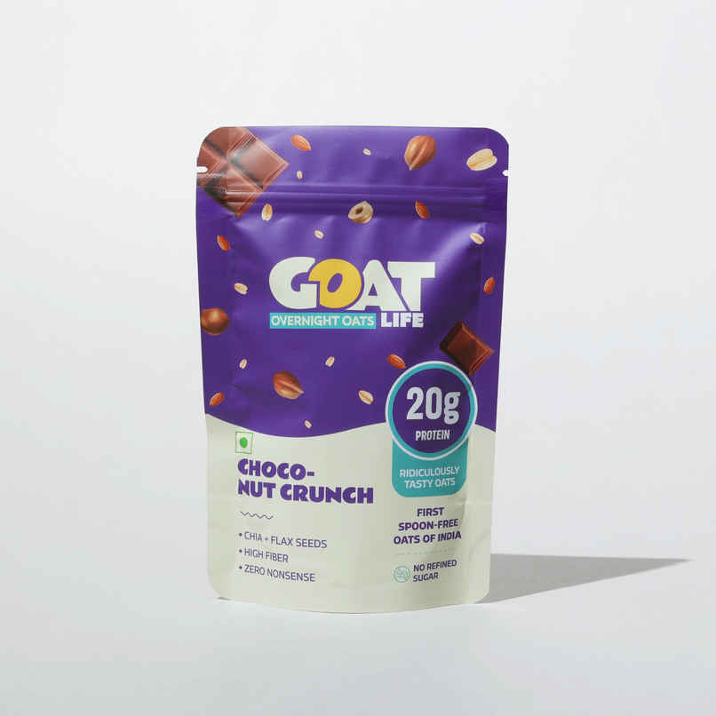 GOAT Life Choco-Nut-Crunch High-Protein Overnight Oats GOAT Life Choco-Nut-Crunch High-Protein Overnight Oats