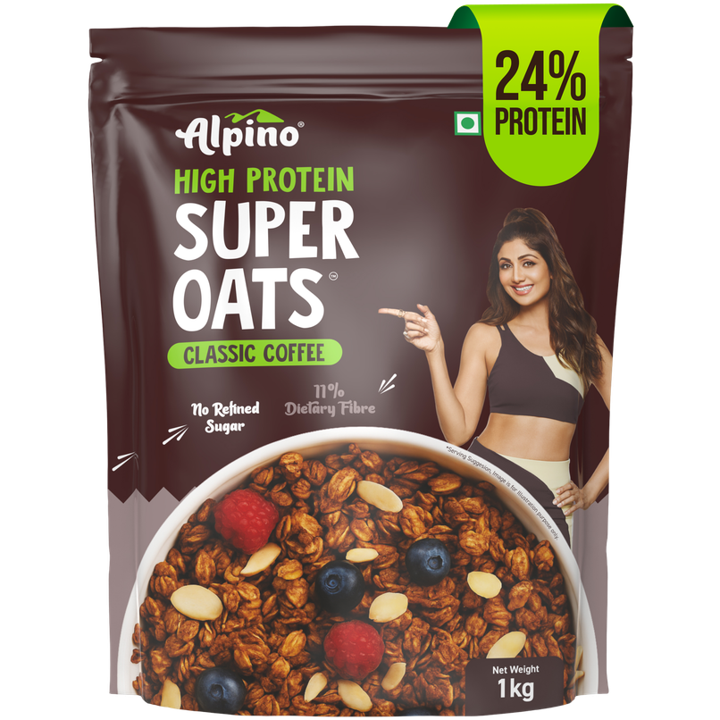Alpino 24g High Protein Super Oats Classic Coffee with Rosemary Extract | No Refined Sugar & Salt Alpino 24g High Protein Super Oats Classic Coffee with Rosemary Extract | No Refined Sugar & Salt