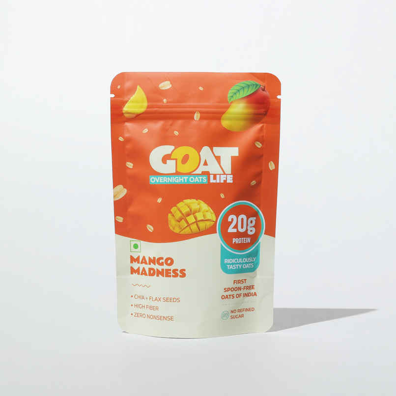 GOAT Life Mango Madness High-Protein Overnight Oats GOAT Life Mango Madness High-Protein Overnight Oats